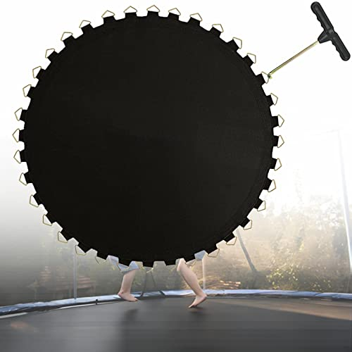 AHDFY Trampolin Ersatz Sprungtuch, Trampolin Sprungtuch ø 305 cm-427cm, Trampolin Ersatzteile Outdoor, Gartentrampolin Zubehör, 8 Times Sewed, Fabric PP Mesh, Weatherproof,427cm 88 Rings