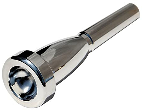 Silber Trompetenmundstück Messing Trompetenmundstück Vollkupfer Versilberung Trompetenmundstück Wind Musikinstrument Teile Zubehör(1C)