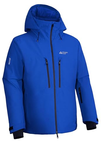Pioneer Camp Giacca da sci impermeabile da uomo Giacca da snowboard antivento con RECCO® REFLEKTOR Giacca invernale calda da esterno con cappuccio