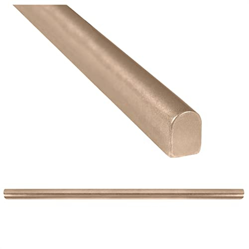 (5-pack) Nichetiles trendig handgjord metall champagnebrons 1,5 cm. 30 cm. Penna, Bullnose kant, väggkakeltrim