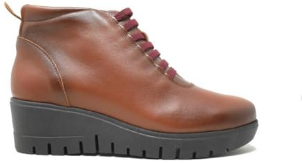 ZAPATONEE Botines con cuña Chamby 1906 en Cuero para Mujer - Mujer Color: Cuero Talla: 37