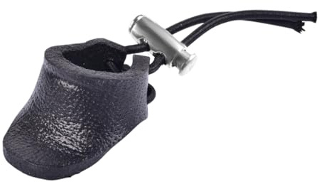 DONGKER Anello per Pollice per Tiro con l'Arco, Protezione per le Dita per Tiro con l'Arco, Dito Linguetta in Pelle con Bottone Automatico Regolabile per Arco Composto, Tradizionale, Ricurvo