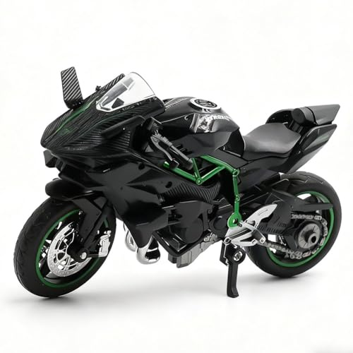 CLKDPNO Alloy Motorbike Toy Mini Motorbike Simulation Motorcycle Modern Pull-Back Vehicle Toy for Child Intellectual Motorcycle Model Collection Hobby Toy Gift Racing Model Decoration (Black)