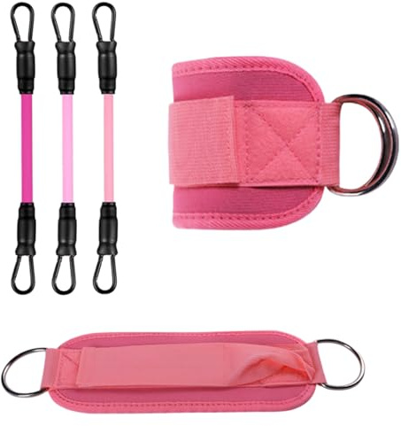 Ratpzou Bandas de tobillo, herramientas portátiles, ejercicios de la parte inferior del cuerpo, para gimnasio, entrenamiento diario, rutina en casa, entrenamiento de fuerza