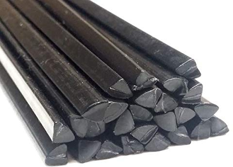 Alambre de soldadura de plástico PA GF 4 mm triangular negro 25 varillas