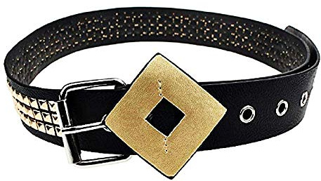 Lovelegis ceinture style Harley clous dorés noir inspiration film costume cosplay Halloween carnaval punk rock rebelle streetwear mode