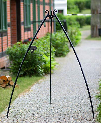 KORONO ® Schwenkgrill (Dreifuss) mit Kurbel, pulverbeschichtet, 200cm, ohne ZUbehör