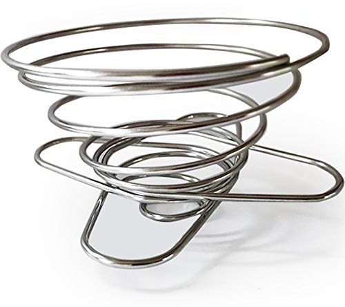 Faltbarer Kaffeefilter Tropfer Mehrwegfilter Teesieb Edelstahl wiederverwendbarer Kaffeefilter Teesieb Tropfer Kaffee Filter Kaffeefilterhalter Praktisches Kaffeezubehör Geeignet für Kaffee und Tee