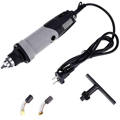 BuyWeek Amoladora Eléctrica, 400W Herramienta Rotativa Eléctrica 6 Posiciones Velocidad Variable Taladro Eléctrico Electric Die Grinder Power Drill Grinder 220V Enchufe UE
