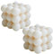 Candela a Bolle,2 PCS Cubo Bolla Candele Cera di Soia Carino Cubo Profumato Candela Aromaterapia Candele Rilassante Presenta Naturale Fatto a Mano Candela Estetica per la Decorazione della Camera