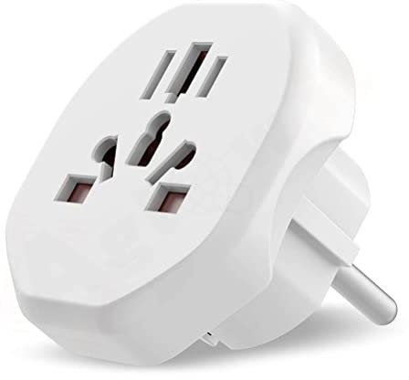 Aglow.it Adattatore da Viaggio 2500w universale ATQ2355, Convertitore per Spina Universale Tutto in uno, Alimentazione Internazionali oltre 150 i Paesi per USA UK EU