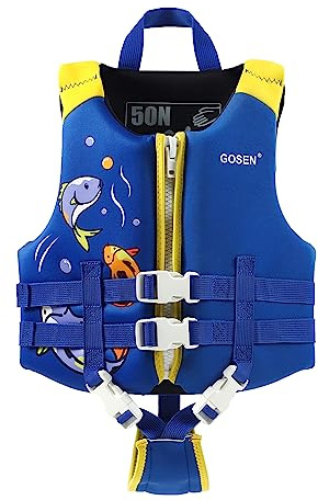 Toddler Swim Vest - Kids Swim Floaties for Toddlers for 40-66 Pounds Boys & Girls, Kids Swim Vest with Adjustable Safety Strap Age 3-6 Years