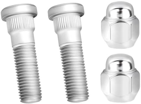 2 Set Wheel Stud Bolt Kit,M12x1.5 Wheel Bolts & Wheel Lug Nuts OEM#52950-14140,52950-M1000 for Front/Rear Wheel,Compatible with Hyundai Santa Fe Sonata,Kia Rio Sportage (2PCS)