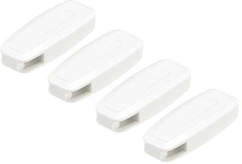 QUARKZMAN Peso para Cordón de Persiana, 4 Unidades de 80mm, Accesorios para Cortinas, Ventanas, Persianas, Cadenas de Cuentas, Manija, Romanas, Verticales, Enrollables, Blanco