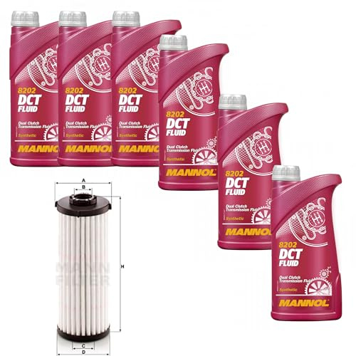 6L MANNOL DCT Fluid växeloljefilter för A3 Cabriolet Sedan Sportback