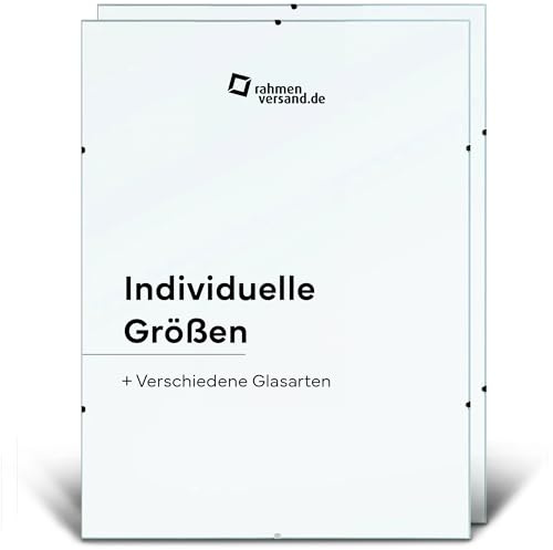 PANORAHMA BILDERRAHMEN Lot de 2 cadres photo sans cadre 40 x 60 cm en verre à suspendre au mur