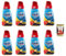 Finish Powergel Lot de 8 détergents liquides au gel citron pour lave-vaisselle, multifonctions, effet dégraissant, 30 lavages 600 ml + Italian Gourmet polpa 400gr