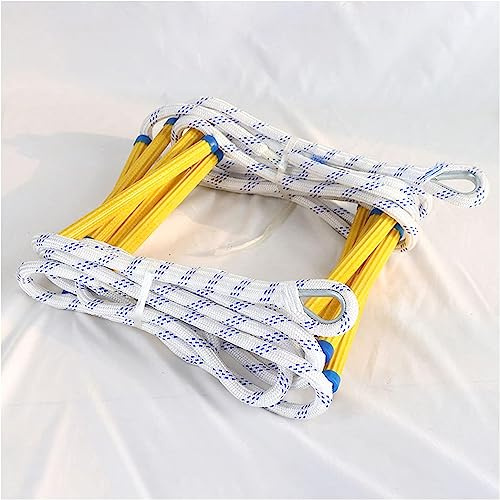 OYYMTE Escape Rope Ladder Outdoor Climbing Rope Ladder Emergency Fire Escape Adult Ladder Window Balcony Easy To Use(12m)