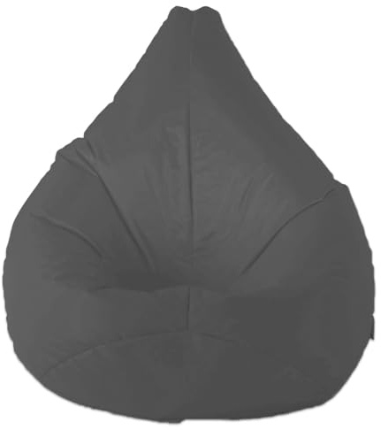 Large Gaming Bean Bag Gamer Beanbag Adult Size COVER ONLY - 100 x 100cm - Indoor Outdoor - Waterproof - Gaming Cloud - Cover Only (Charcoal Grey)