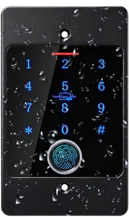 Cerradura inteligente, con huella dactilar y contraseña, gestión de contraseñas por app, sistema de cerradura electrónica para puerta principal, para hogar escuela hotel y empresa