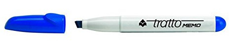 FILA PENNARELLO TRATTO MEMO PUNTA SCALPELLO BLU conf. da 12 pz.