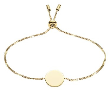 Fossil Bracciale Da Donna Vintage Iconic, Lunghezza Massima Interna: 216 mm Bracciale In Acciaio Inossidabile Dorato, JF03020710