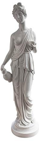 Venus con ánfora, escultura en polvo de mármol, color blanco y blanco, escultura de mármol, con amphora italiana, 17 cm de altura