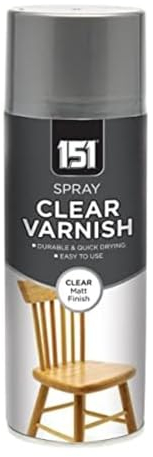 SDMAX All Purpose Clear Varnish Spray Paint, Clear Matt Finish, Durable and Fast Drying, Easy to Use, Interior Indoor Spray, Suitable for All Types of Wood, 400ml (1 Pcs)