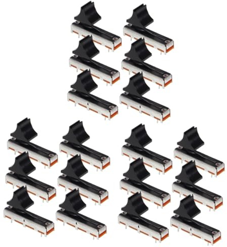 ibasenice 18piezas Potenciómetros Deslizantes Lineales Bk Para De Mezcla Repuestos De Potenciómetro Electrónico Para Audio
