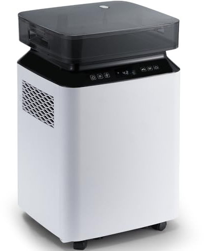 Lapsight 50L/Tag Smart Luftentfeuchter mit Pumpe: Gewerblicher Luftentfeuchter mit Display, 24-Stunden-Timer Raumentfeuchter zum Trocknen von Wäsche, 8L Wassertank Bautrockner Keller zu Hause