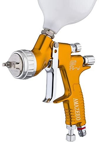 Aerografi e accessori Pistola a spruzzo di vernice Pro Lite HVLP TE20 / T110 1. Pistola aerografo vernice aerografo aerografo aerografo 3mm (Color : Black TE20 Cap)