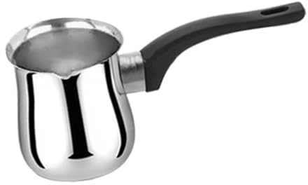 Gralara Caffettiera Turca, caffettiera, con Maniglia, teiera, scaldabagno in Acciaio Inossidabile per Il Viaggio in Campeggio di Cioccolato tè al Latte, 250 Ml