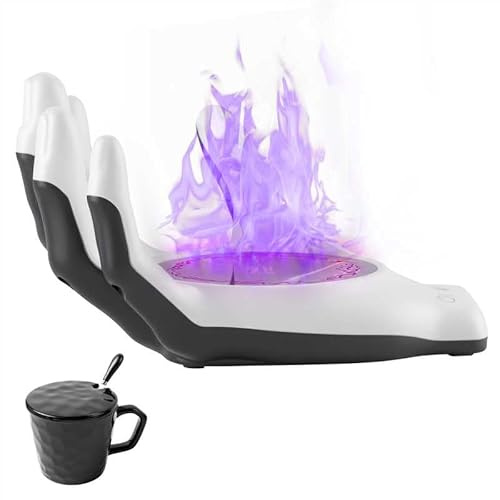 Kuiloapt Devil's Clutches - Set di scaldavivande e tazze da caffè, 3 livelli di temperatura e spegnimento automatico per 8 ore, per riscaldare e riscaldare caffè, latte, tè, cioccolata calda, ecc