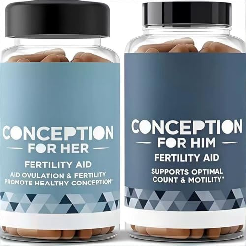 Assisterad graviditet - Ägglossning, Hormonal Balans & Regelbunden Cykel Stöd - Spermaantal och rörlighet Stöd - För Kvinnor och Man - Två flaskor set
