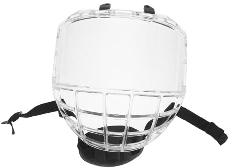 Toyvian Visiera da Hockey Trasparente in PC Robusta e Resistente Agli Urti per Casco da Hockey su Ghiaccio, Protezione per Adulti e Giovani delle Partite