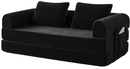 Benlös molnsoffa, manchestersoffa komprimerad soffa, 2-sits, ingen montering krävs, beige vit