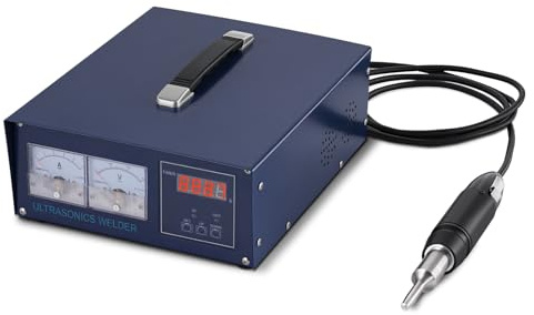 BAOSHISHAN Ultraschall-Schweißgerät Kunststoff-Punktschweißgerät für Farm Eggs Belt Mistgürtel (500W Maschine mit Horn für Ei/Mistgürtel)