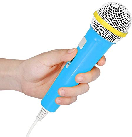 Zunate Microfono per bambini, giocattoli divertenti accessori di compleanno microfono karaoke portatile per bambini, per 5-12 anni ragazze ragazzo micro festival (blu)