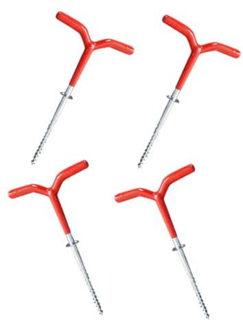 KOMBIUDA 4stücke Bohradapter Aus Metall Und Gummi Für Eisanker Und Zeltheringen Tragbar Und Langlebig Geeignet Für Camping Garten Und Outdoor-nutzung Vier Im Leicht Zu Handhaben Und Wiederv