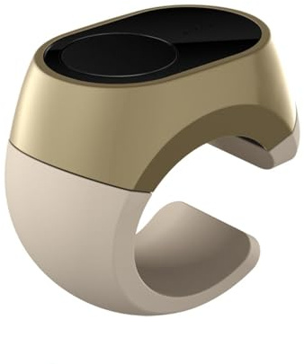 Bluetooth-fjärrkontroll: Kameraslutare, sidvändare, TikTok Controller. Kompatibel med iOS och Android, bärbar fingertopp för e-böcker, musik, handsfree-samtal, foton, dokumentpresentationer - guld