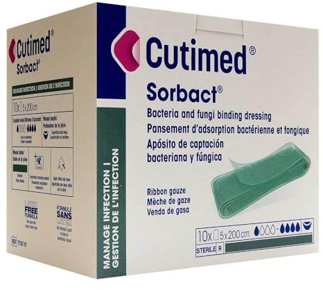 CUTIMED Sorbact Tamponaden 5x200 cm 10 St