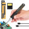 Tragbarer Akku Lötkolben, 96w Usb C lötkolben, Lötkolben Set mit Einstellbar 100-450°C, Hohe Kapazität und Schnelles Aufheizen, Digital Bildschirm,Precision Soldering Iron Set mit Stand, Gaslötkolben