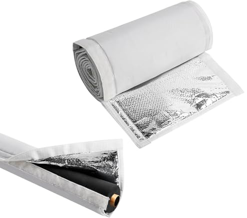 Cubierta aislante de cobre de 3 capas para tuberías de HVAC, 183 x 25 cm, protección UV para tuberías de aire acondicionado, Funda aislante de cobre para minisplits de aire acondicionado central