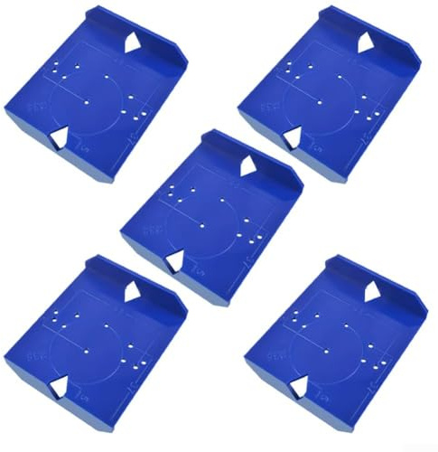 Para plantilla de bisagra oculta de 35 mm y 40 mm con sistema de marcado de precisión para profundidad de copa de bisagra y colocación de agujeros de tornillo en madera contrachapada (A)