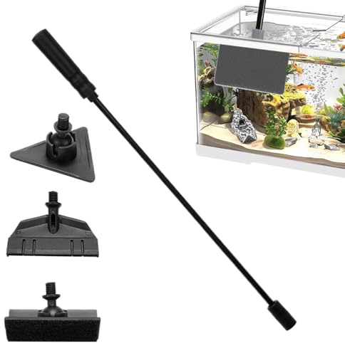 Akvarierengörare Långskaftad grusborste | Akvarierengörare för damm, terrarium, , saltvatten, sötvatten, räkor, sköldpaddor, kampfisk