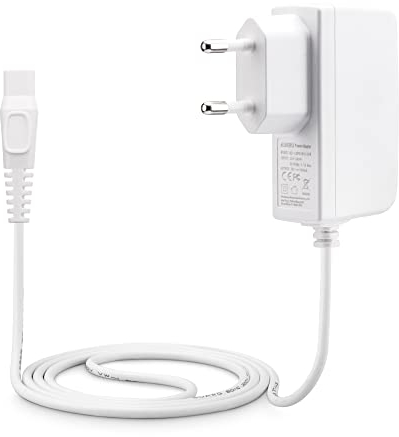 Aukru 8V Ladyshave Ladegerät Netzteil für Philips BRL130/00 BRL140/00 SatinShave Advanced Elektrischer Nass- und Trockenrasierer Ladyshaver,Ersatz HQ850 Ladekabel