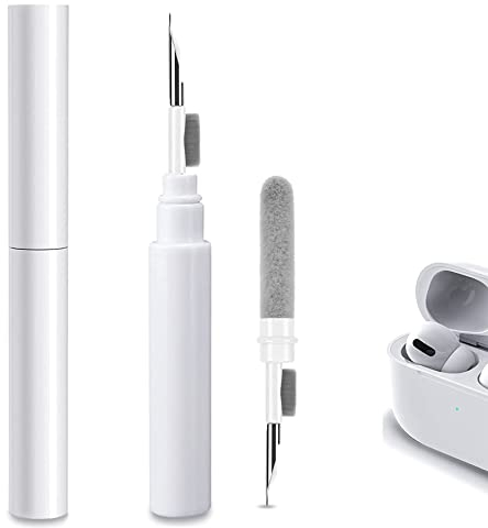 Airpods Reinigungsset für Airpods 1/2/3/Pro, Kuataty 3 in 1 Kreatives Kopfhörer Cleaning Kit, Tragbarer Airpod Zubehör Reinigungsstift Kompatibel Kopfhörer Ladebox, Kamera, PC, Handy