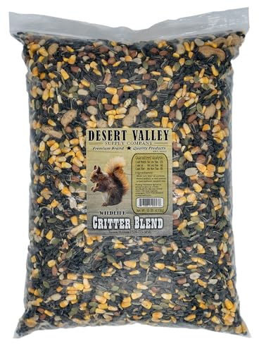 Desert Valley Critter Blend, All Natural Premium Wildlife and Wild Bird Food for Squirrels, Rabbits, Chipmunks Jays, Grosbeaks and More (10-Pounds)