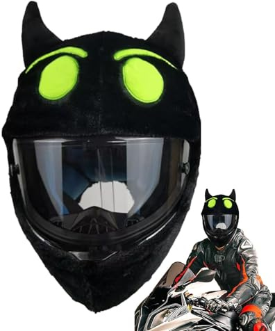 Copricasco in peluche per adulti Natale moto innovativi, Copricappello per caschi da equitazione all'aperto Protezione per caschi da moto Protezione per caschi da bicicletta Protezione per l