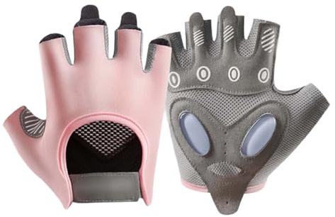 Guantes de bicicleta para niños guantes de bicicleta para niños de 6 años, guantes de escalada para niños, guantes de escalada, ciclismo, medio dedo, accesorios para bicicleta infantil, 4 guantes de